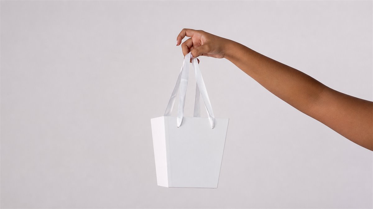 Bolsa blanca para arreglo | Almacen Floral