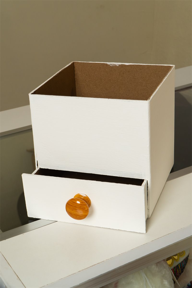 Caja blanca con cajon | Almacen Floral