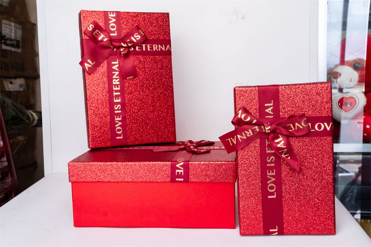 Caja roja premium | Almacen Floral