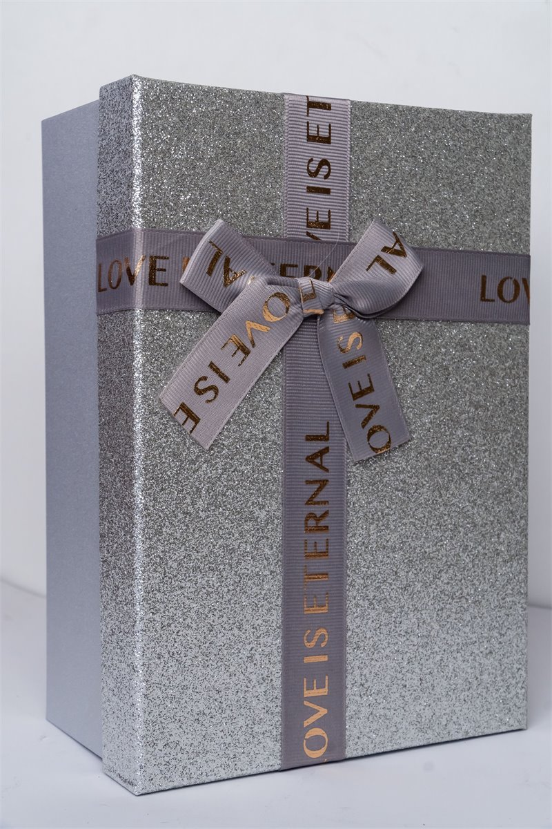 Caja plateada premium | Almacen Floral