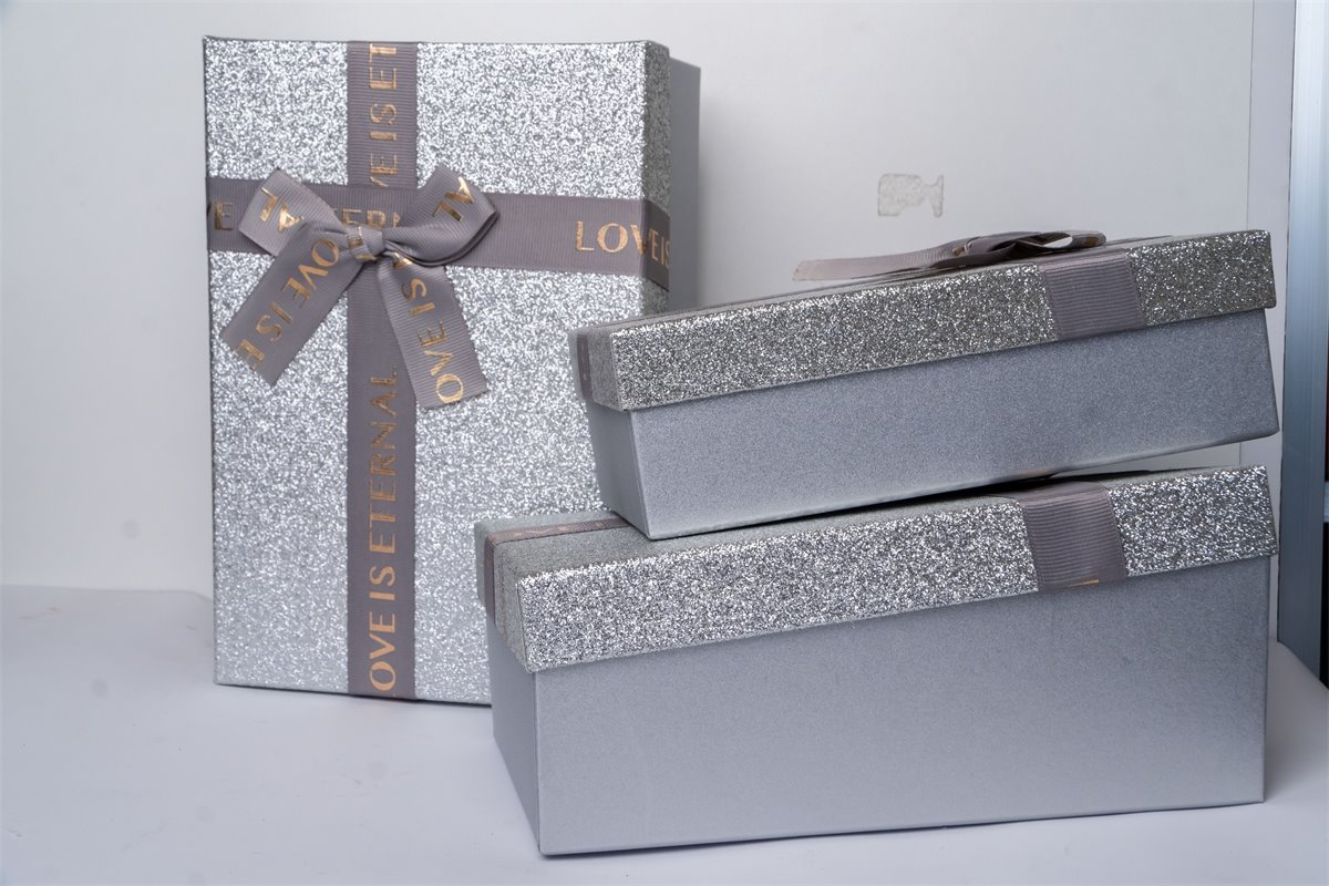 Caja plateada premium | Almacen Floral