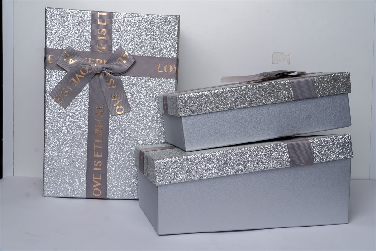 Caja plateada premium | Almacen Floral