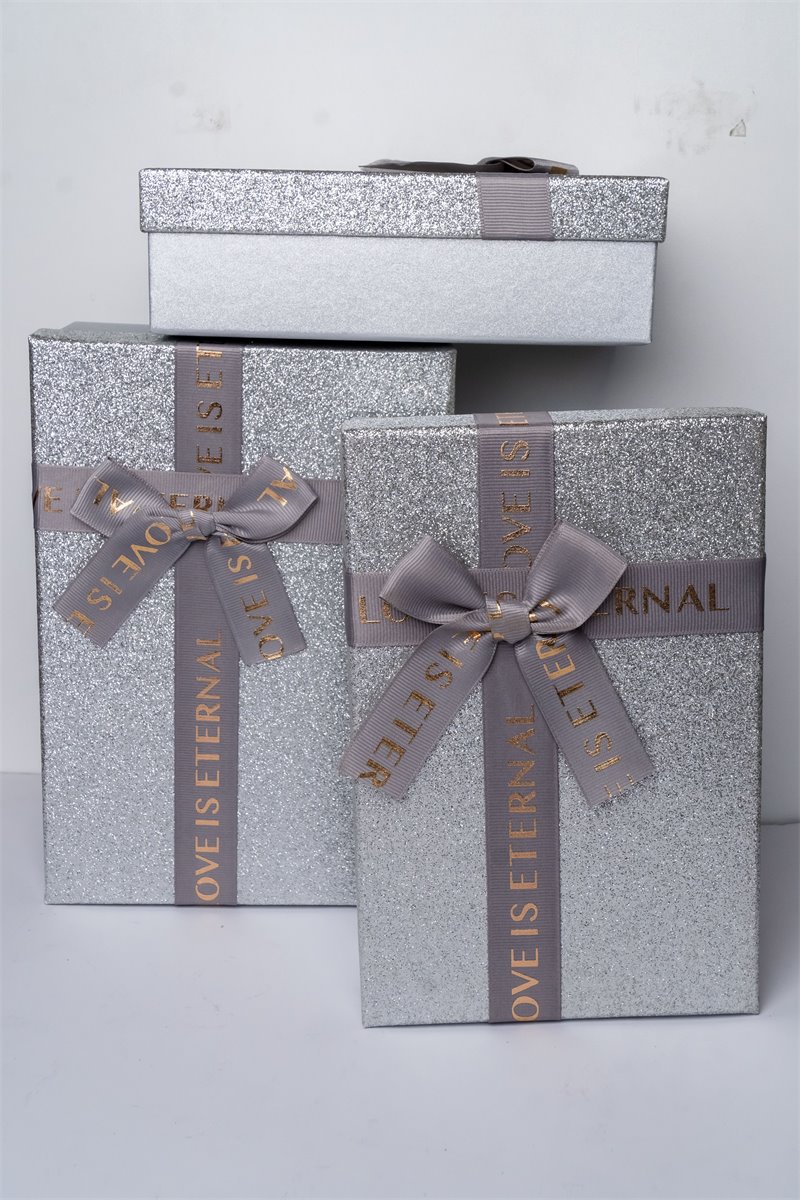 Caja plateada premium | Almacen Floral